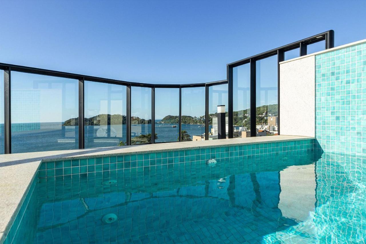 Aion Suites 303 - Lindo Apartamento Com Vista Para O Mar, A 60M Da Praia De Bombinhas, Com Piscina E Academia No Rooftop. Exteriör bild