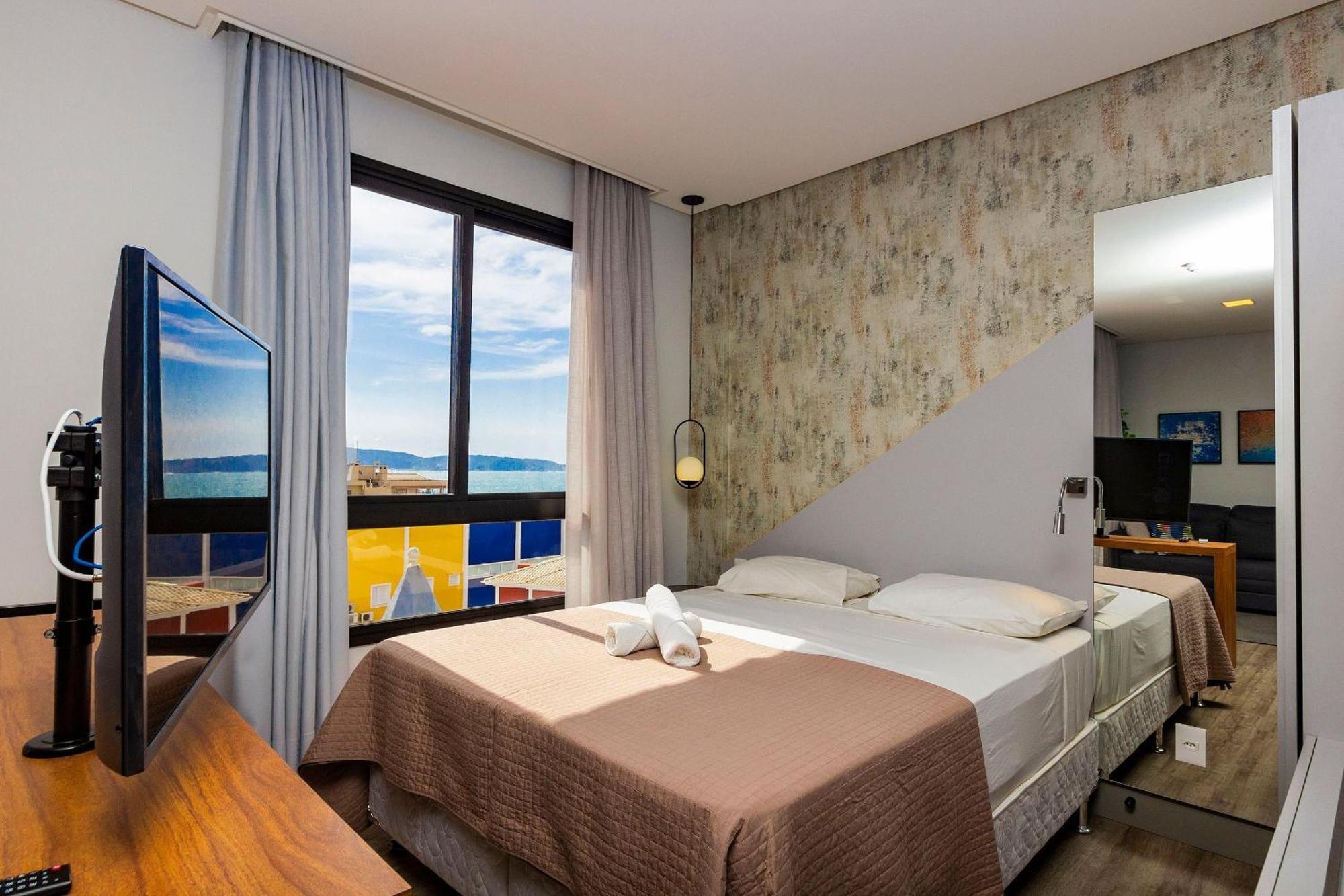 Aion Suites 303 - Lindo Apartamento Com Vista Para O Mar, A 60M Da Praia De Bombinhas, Com Piscina E Academia No Rooftop. Exteriör bild